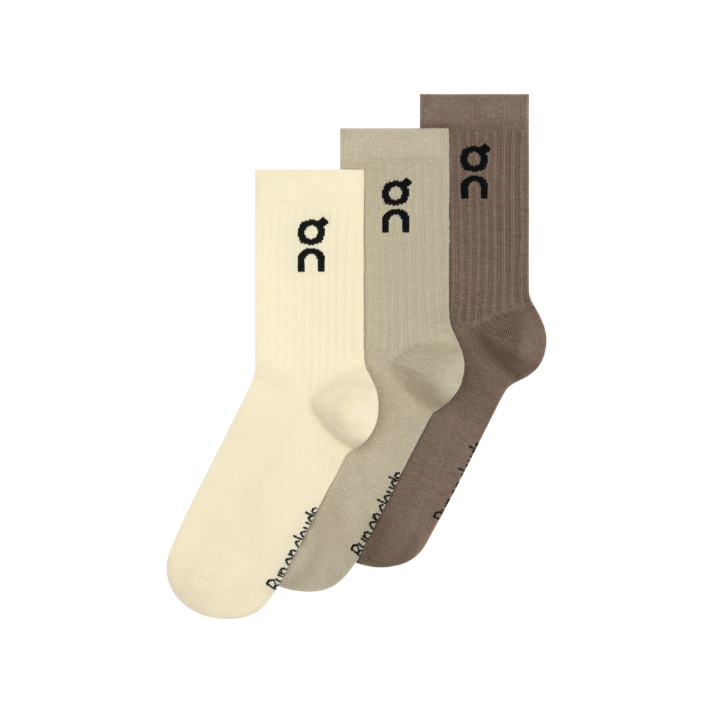 Unisex On Running Logo Sock High 3P 1 Hare/Brume