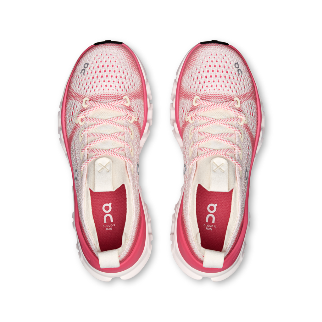 Women's On Running Cloud X Tempo 1 Ivory/Camellia — view 2