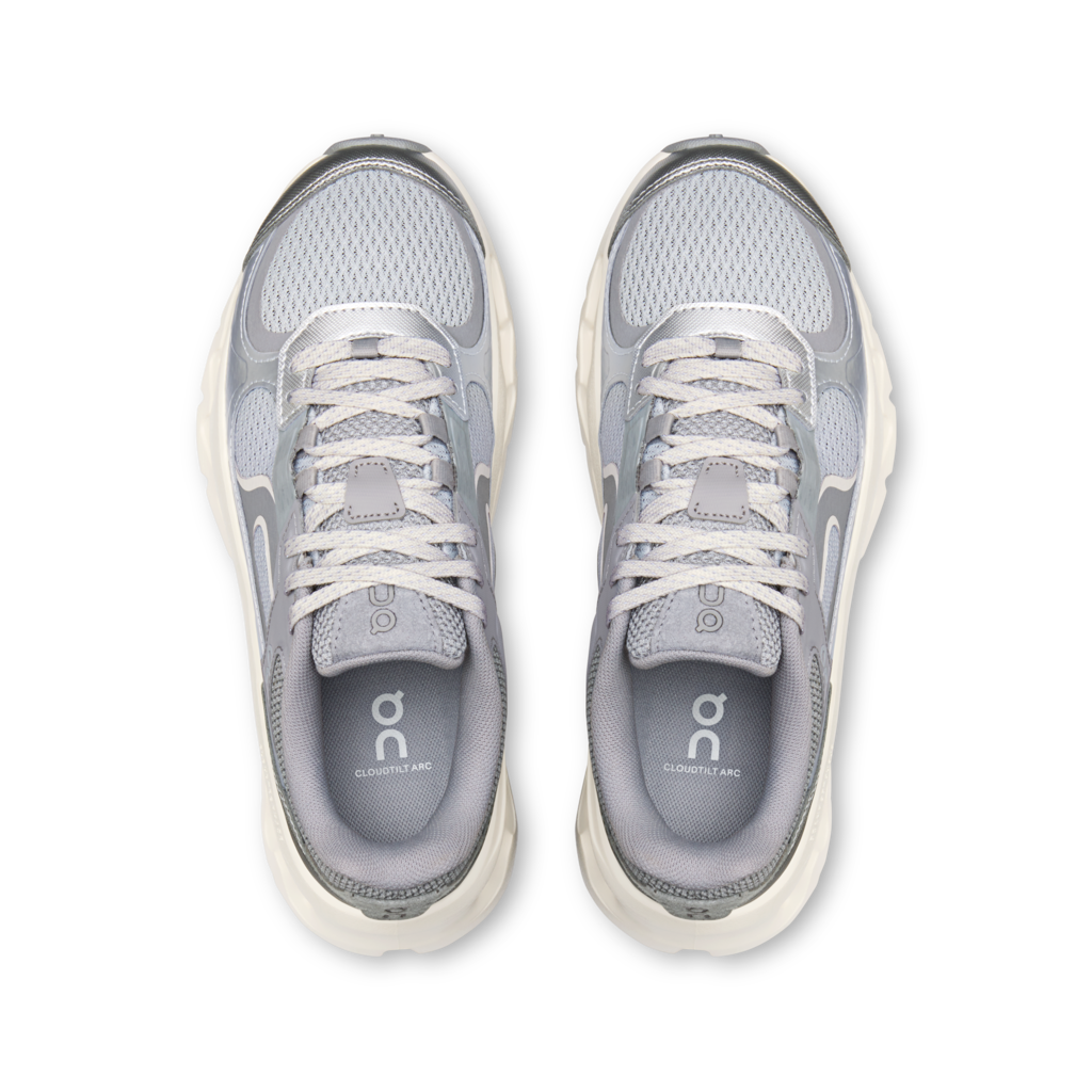 Women's On Running Cloudtilt Arc Alloy/Ivory — view 3