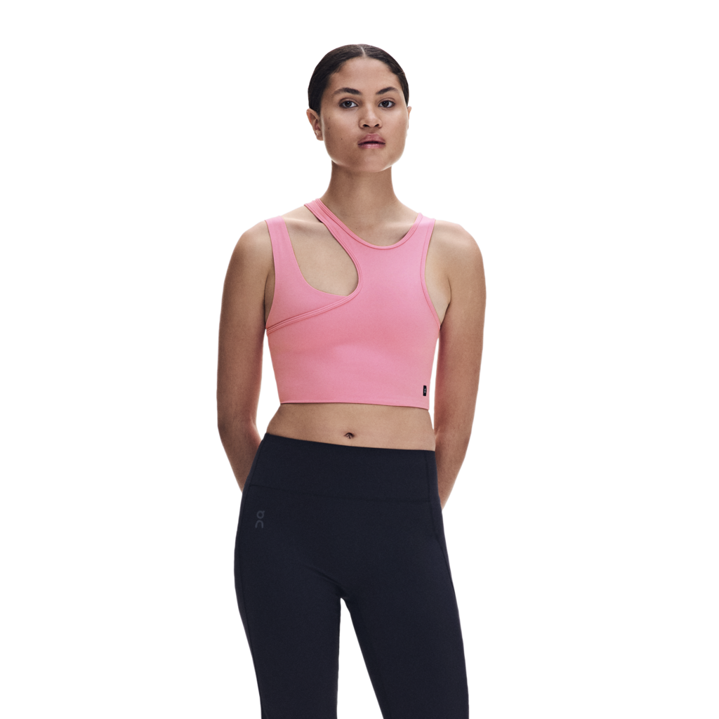 Women's On Running Studio Asymmetric Crop 1 Magnolia — view 2