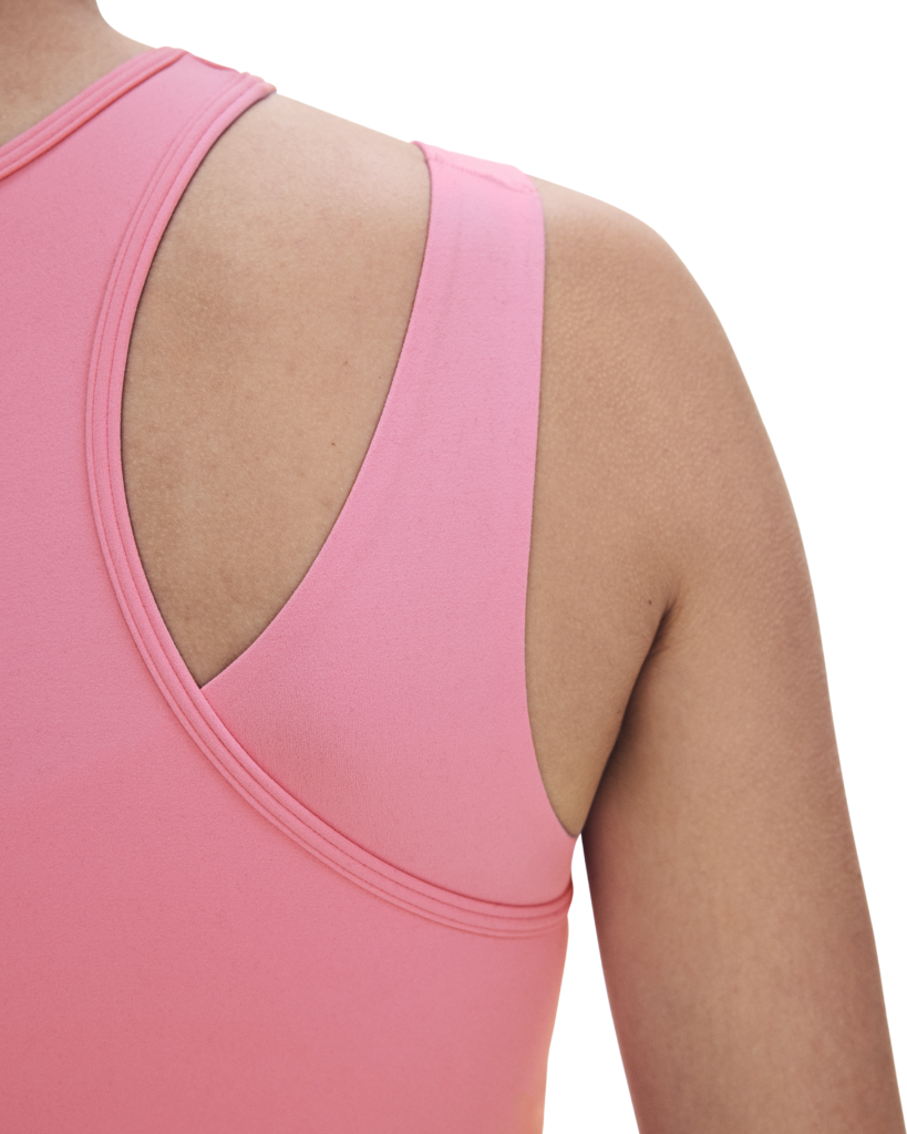 Women's On Running Studio Asymmetric Crop 1 Magnolia — view 3