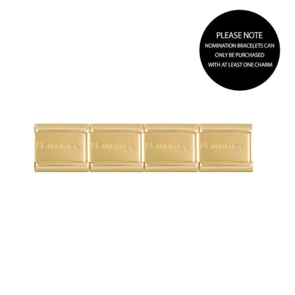 Nomination Matt Gold Tone Single Base Link *
