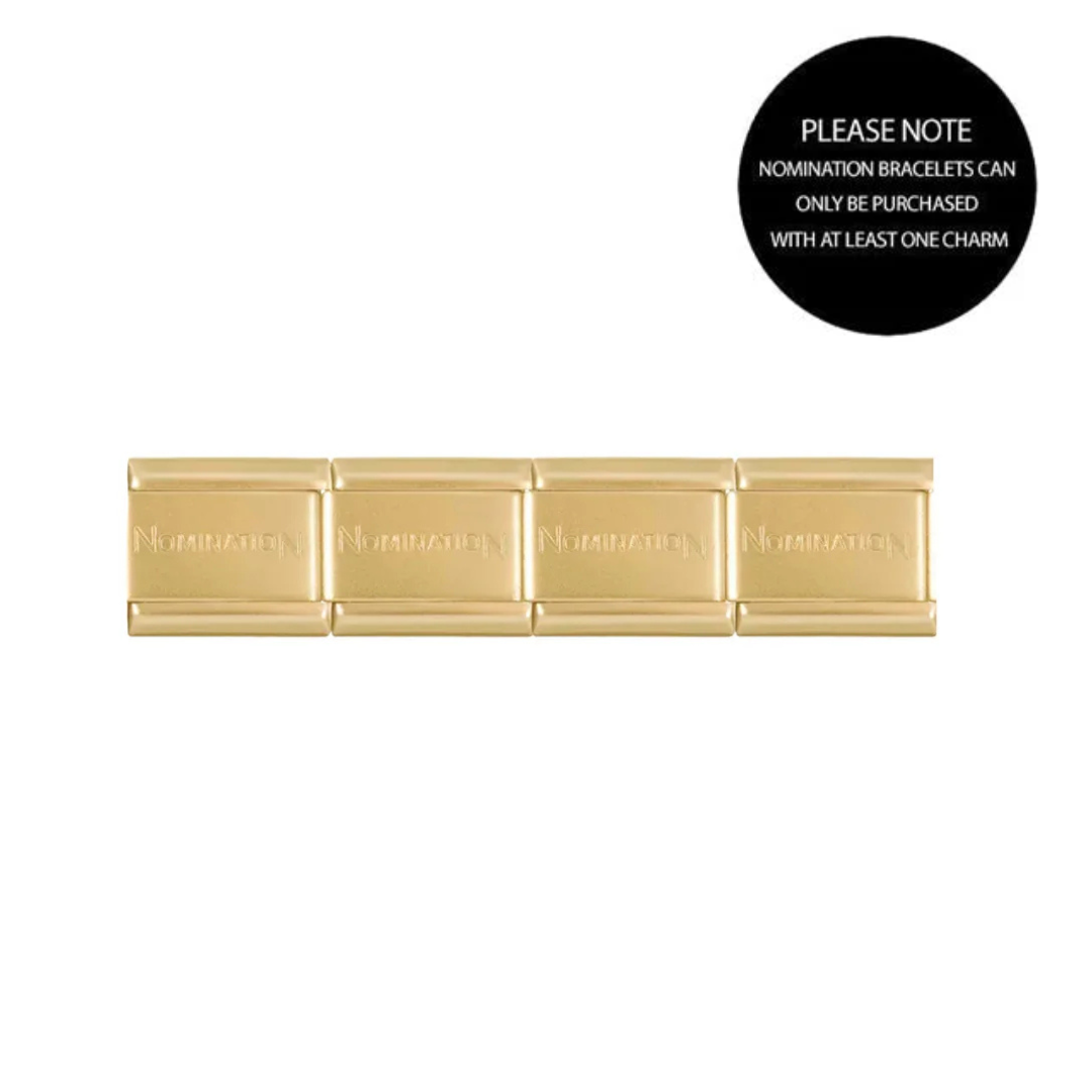 Nomination Matt Gold Tone Single Base Link *
