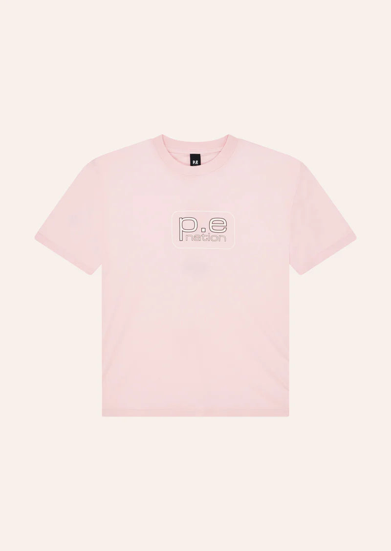 Women's P.E Nation Flux T-Shirt in Chalk Pink — view 6