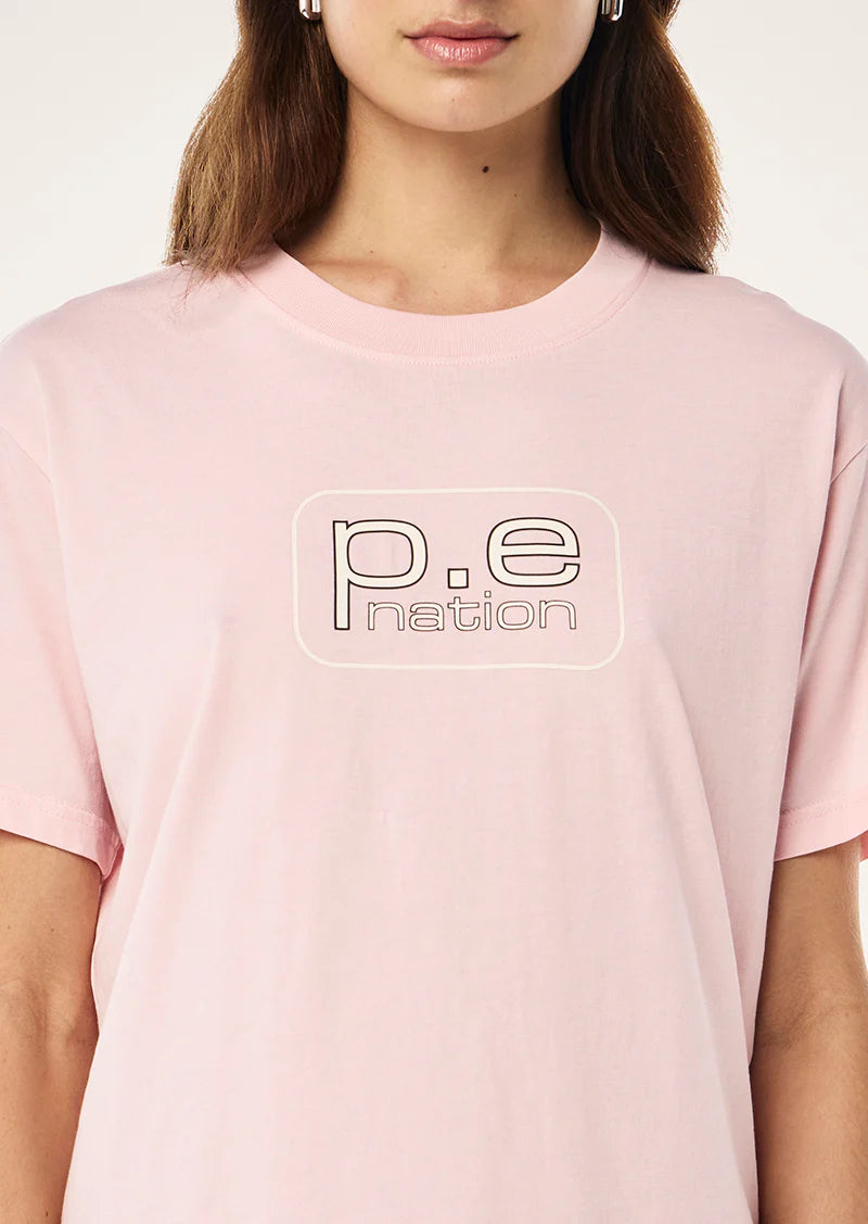 Women's P.E Nation Flux T-Shirt in Chalk Pink — view 2