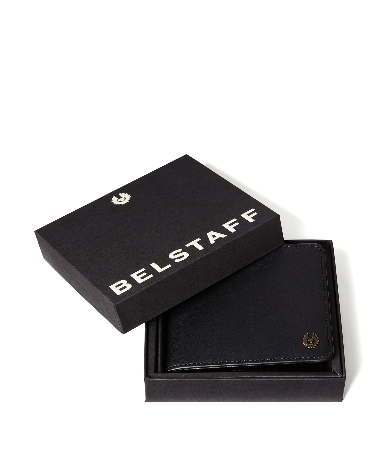Mens Belstaff Foley Bifold Wallet Black Wallets