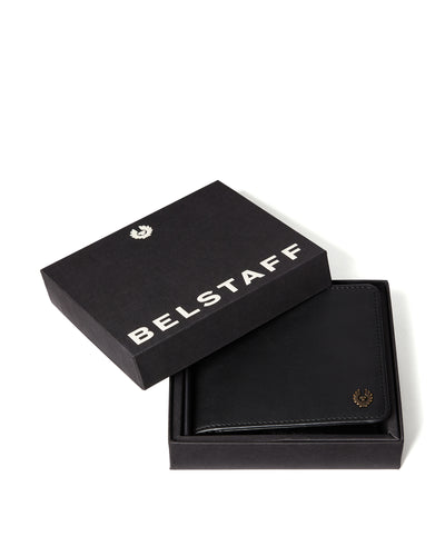 Mens Belstaff Foley Bifold Wallet Black Wallets