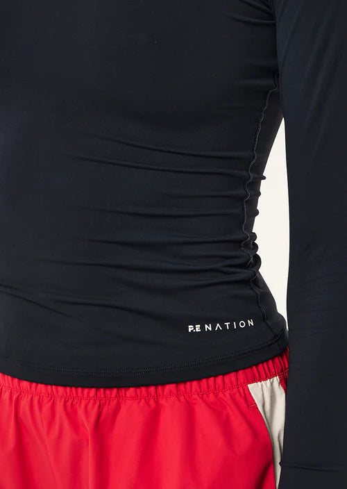 Women's P.E Nation Foundation Long Sleeve Top in Dark Sapphire — view 2