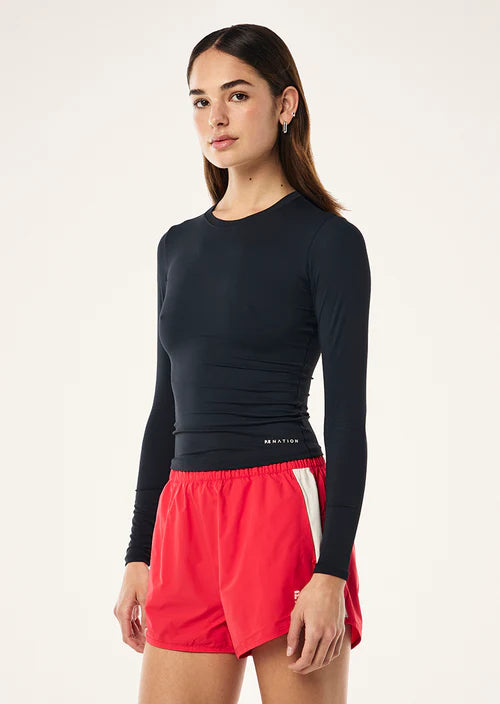 Women's P.E Nation Foundation Long Sleeve Top in Dark Sapphire — view 3