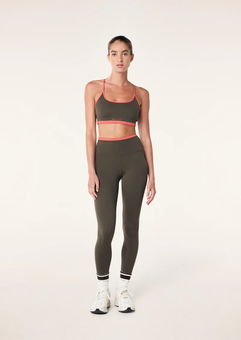 Women's P.E Nation Fundamental Tarmac/Brick Red Sports Bra — view 4