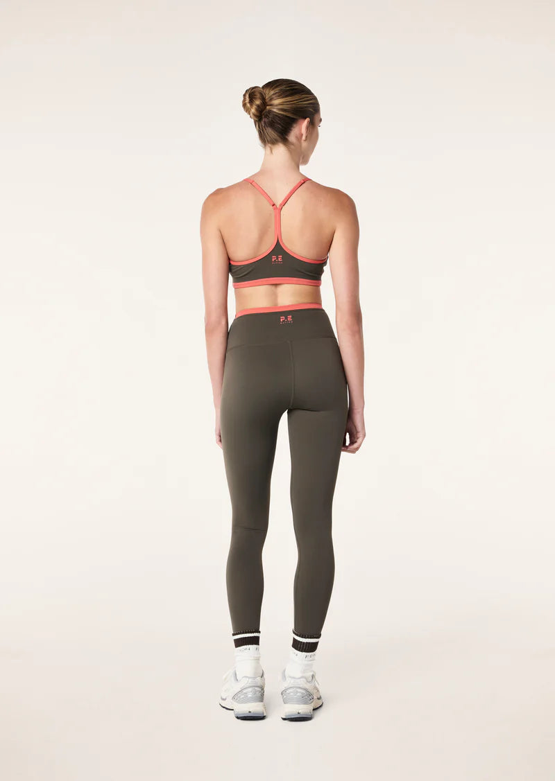 Women's P.E Nation Fundamental Tarmac/Brick Red Sports Bra — view 6