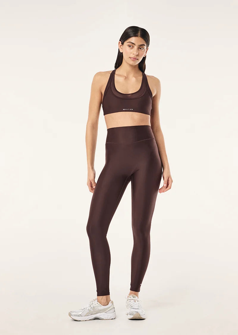Women's P.E Nation Fusion Sports Bra In Dark Plum — view 3