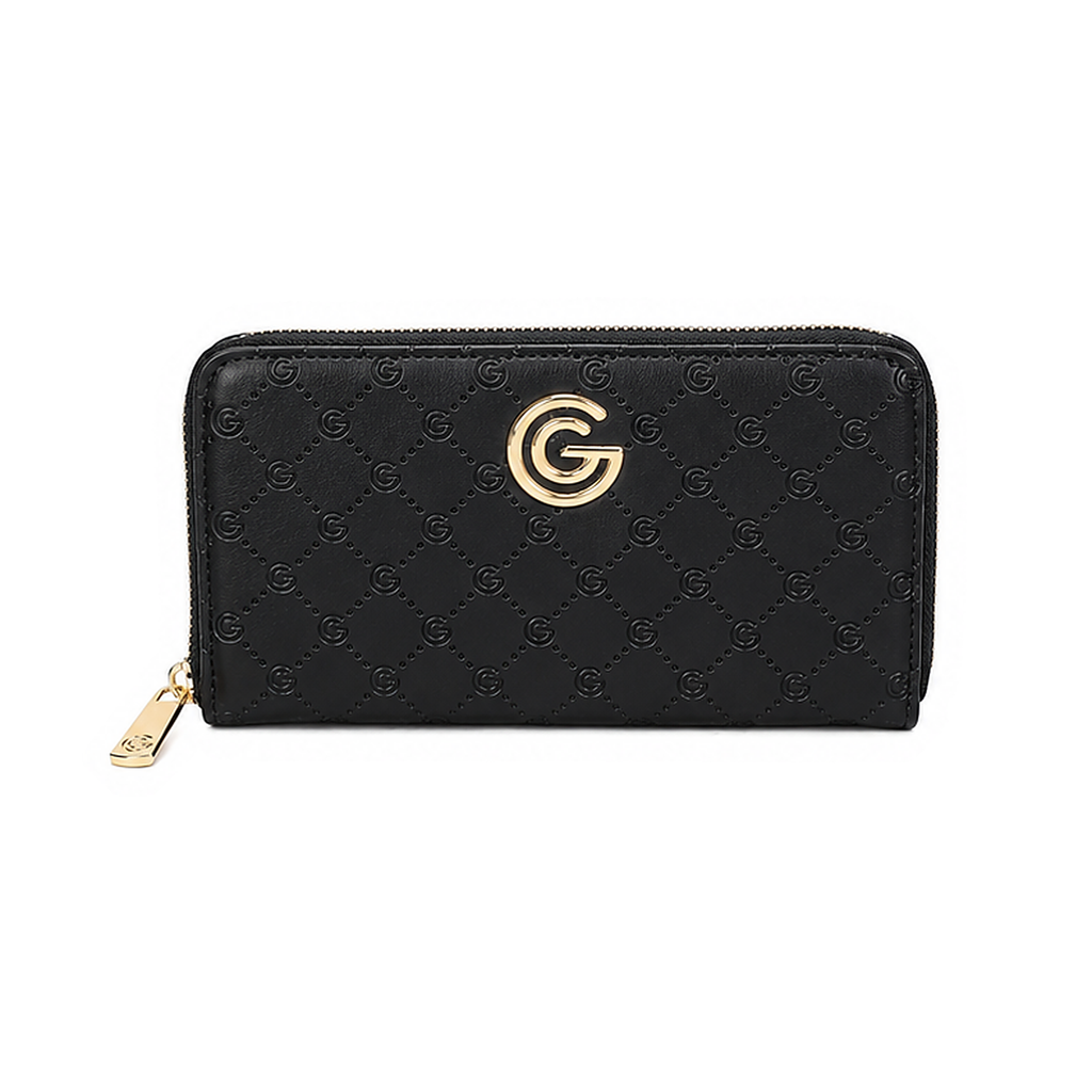 Women's Gabriella G Irina Zip Wallet Black