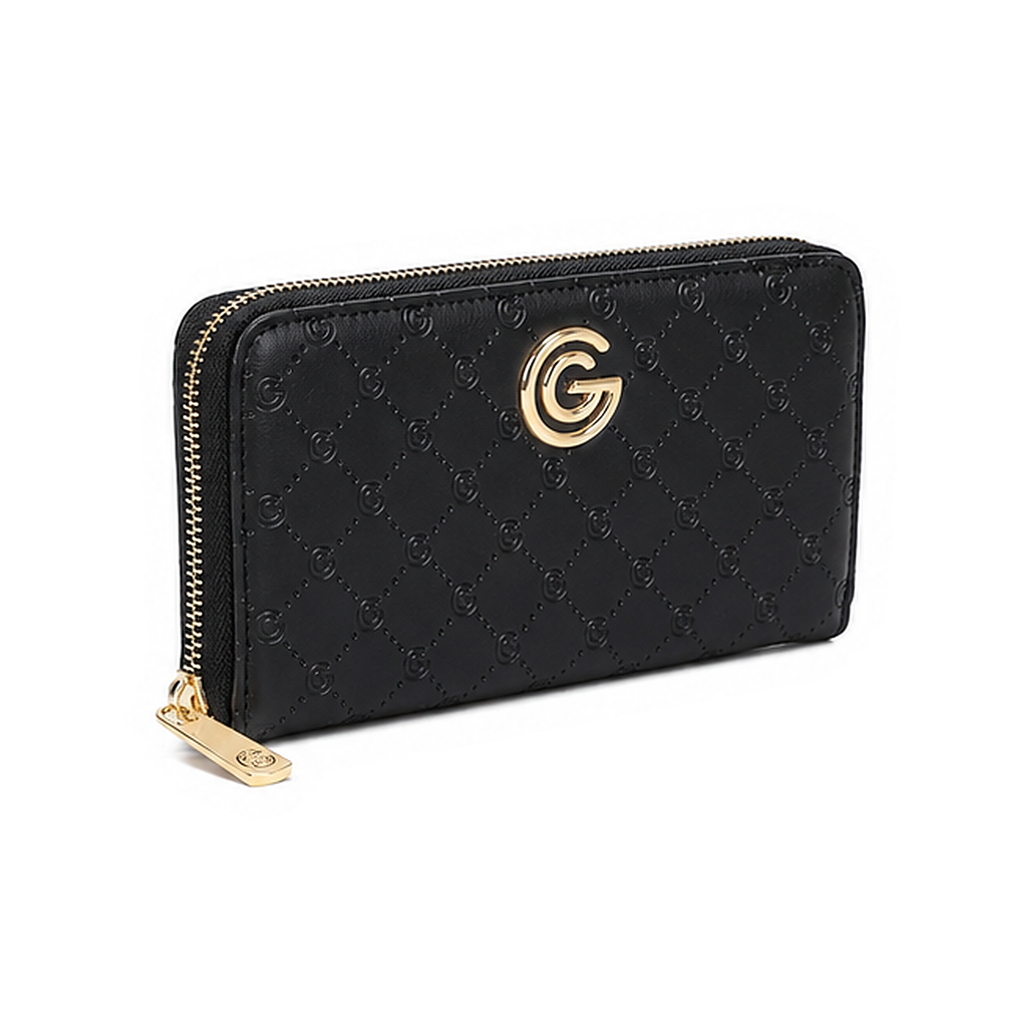 Women's Gabriella G Irina Zip Wallet Black