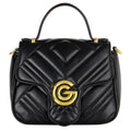 Women's Gabriella G Katty Handle Flap Bag Black