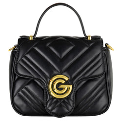 Women's Gabriella G Katty Handle Flap Bag Black