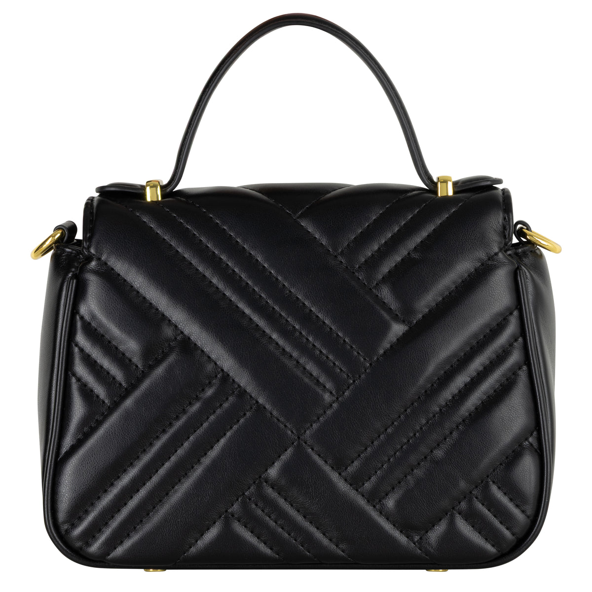 Women's Gabriella G Katty Handle Flap Bag Black