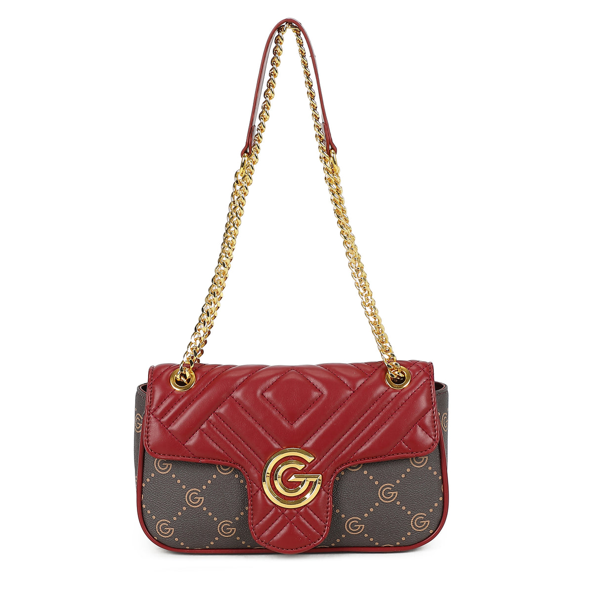 Women's Gabriella G Cindy Crossbody Bag Bordeaux