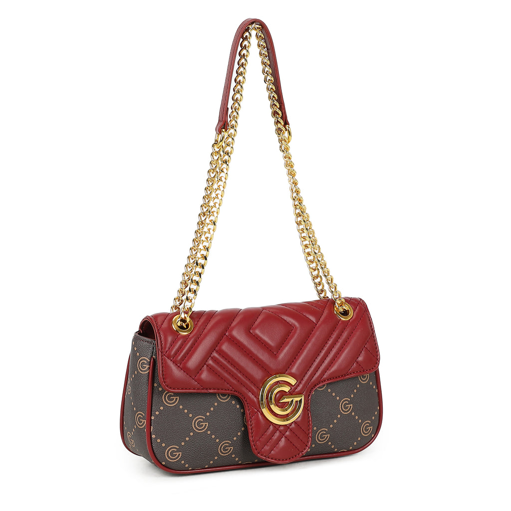 Women's Gabriella G Cindy Crossbody Bag Bordeaux