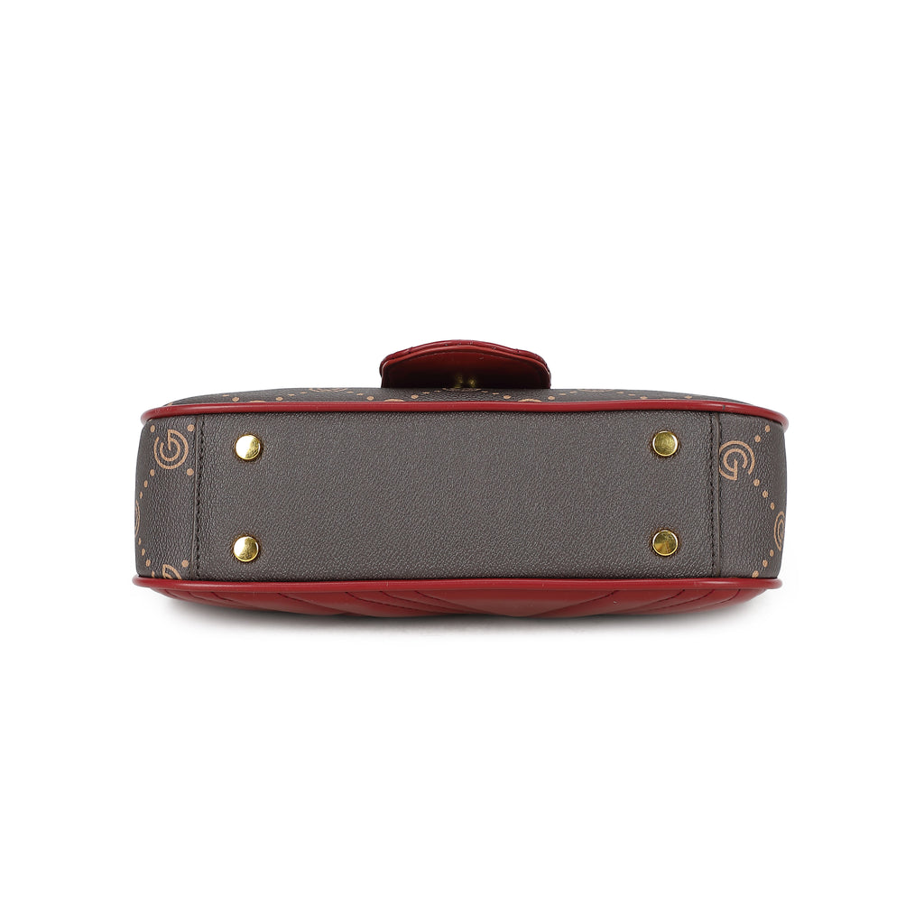 Women's Gabriella G Cindy Crossbody Bag Bordeaux