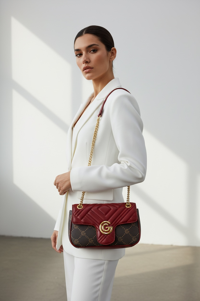 Women's Gabriella G Cindy Crossbody Bag Bordeaux