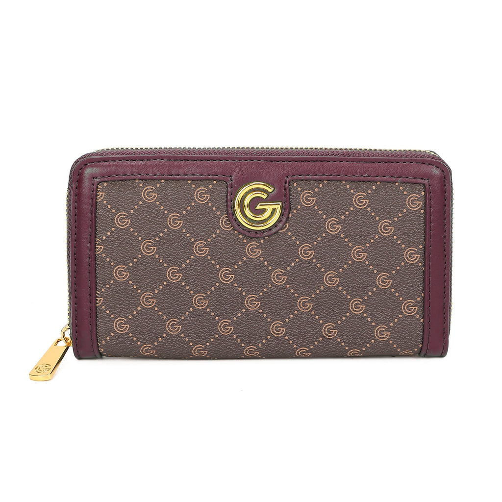Women's Gabriella G Irina Zip Wallet Bordeaux