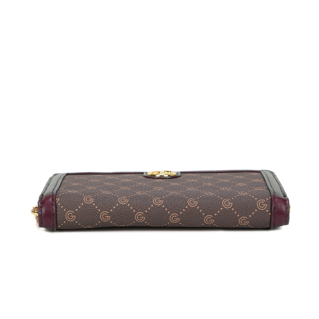Women's Gabriella G Irina Zip Wallet Bordeaux