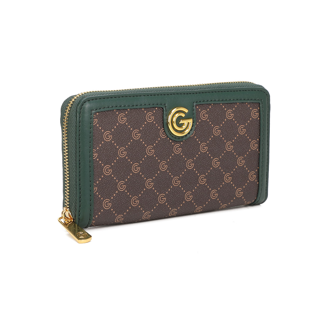 Women's Gabriella G Irina Zip Wallet Green