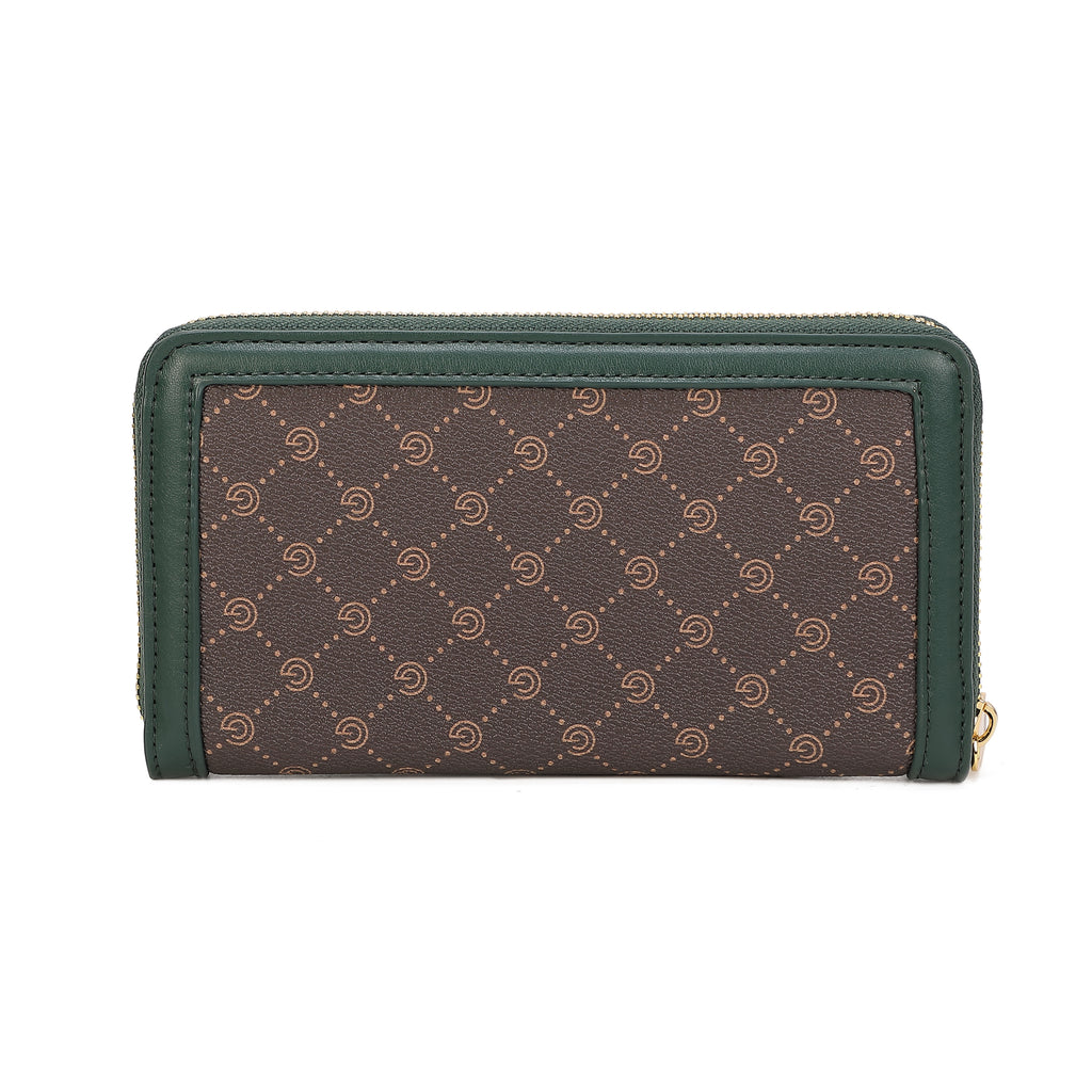 Women's Gabriella G Irina Zip Wallet Green