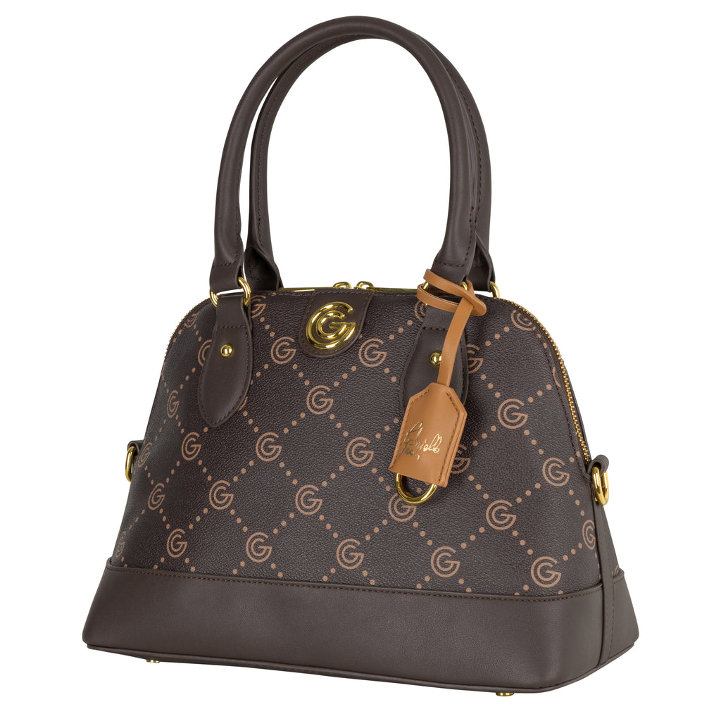 Women's Gabriella G Jackie Zip Handle Bag Brown