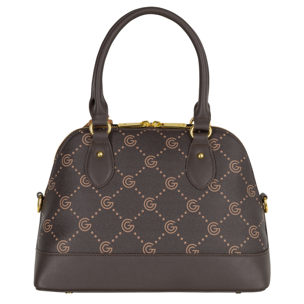Women's Gabriella G Jackie Zip Handle Bag Brown