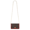 Women's Gabriella G Queen Wallet on Chain Bordeaux