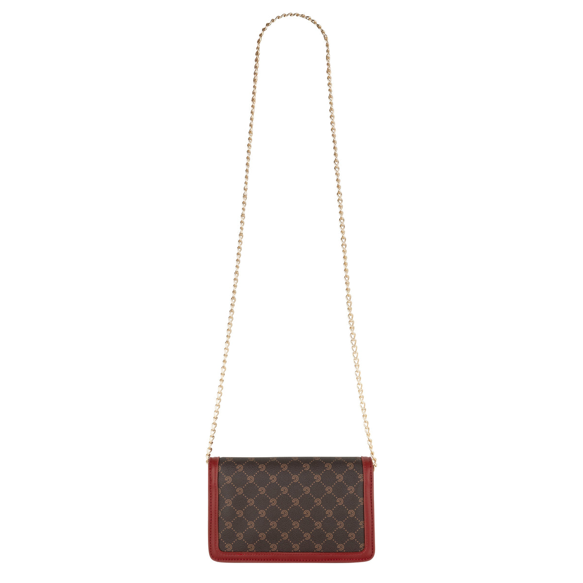 Women's Gabriella G Queen Wallet on Chain Bordeaux