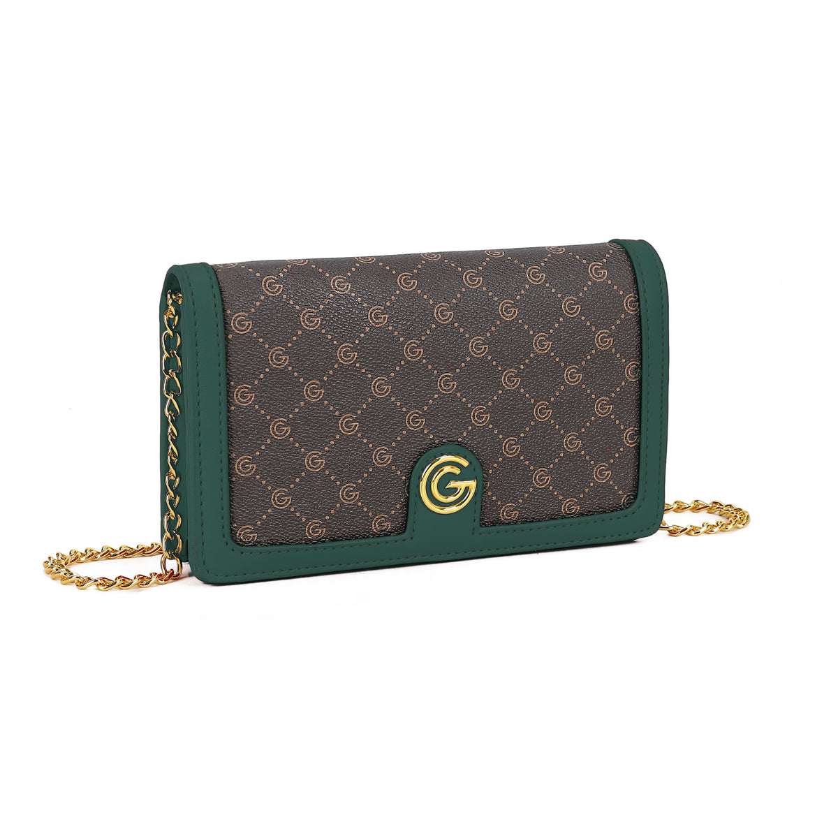 Women's Gabriella G Queen Wallet on Chain Green