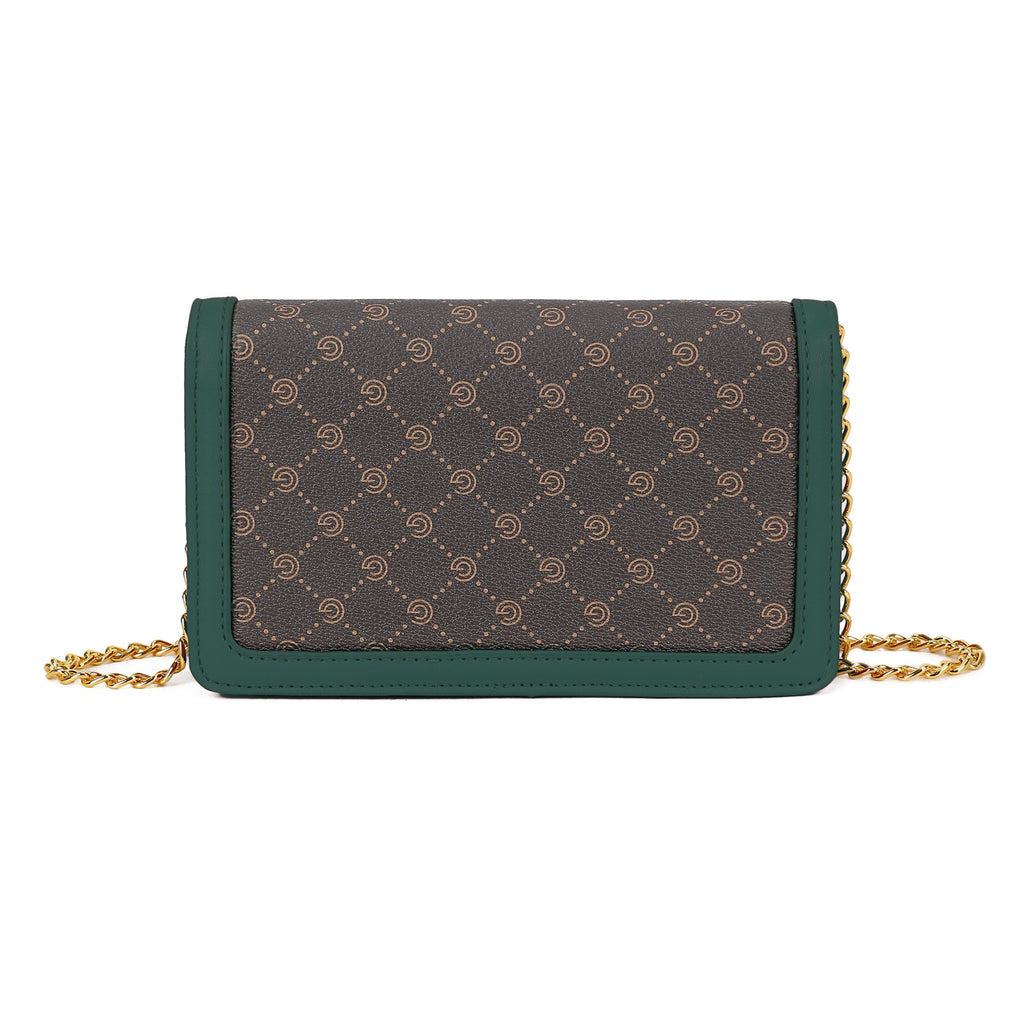 Women's Gabriella G Queen Wallet on Chain Green