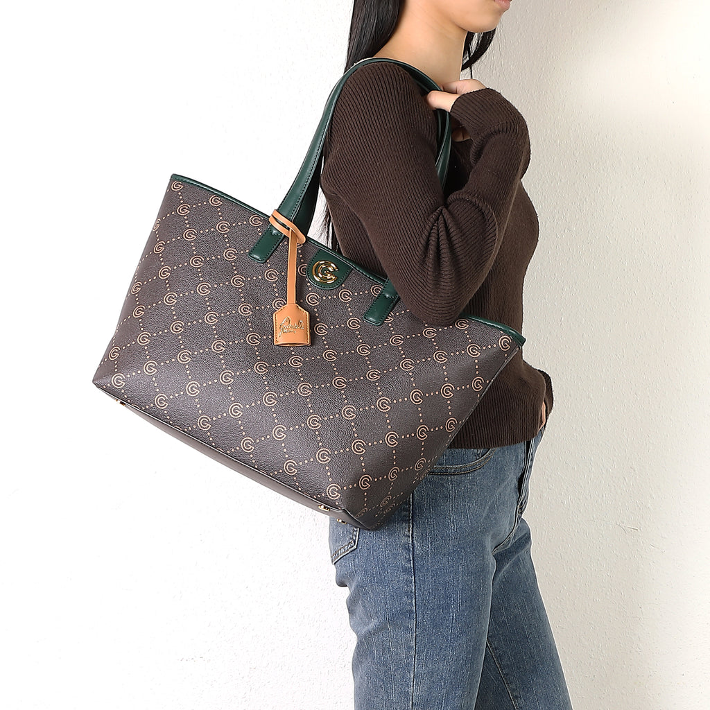Women's Gabriella G Tiziana Shopping Bag Green