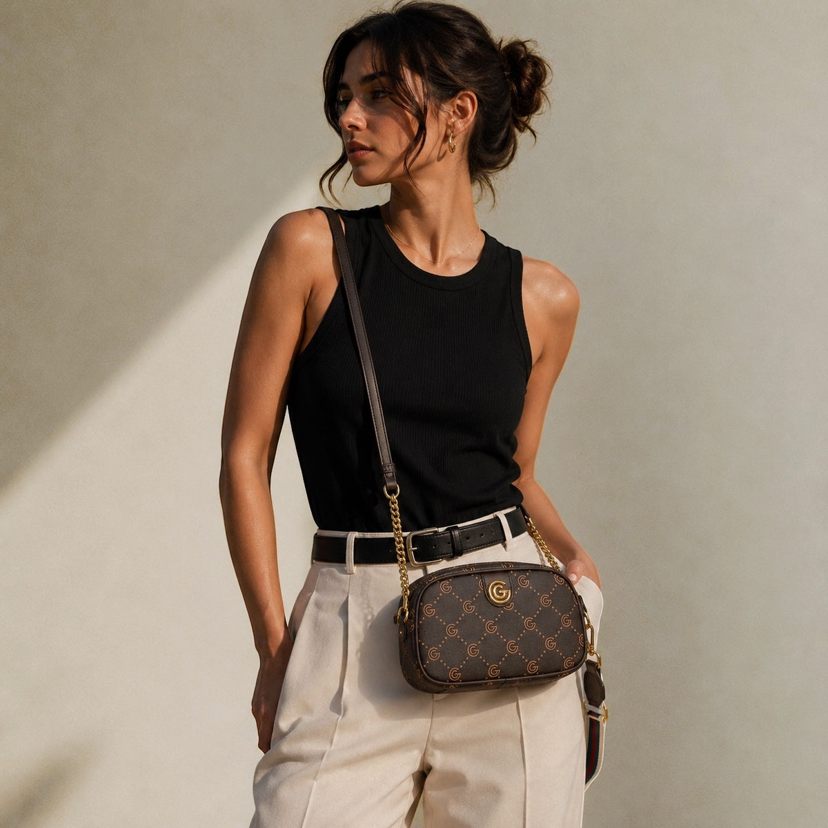 Women's Gabriella G Valencia Camera Bag Brown