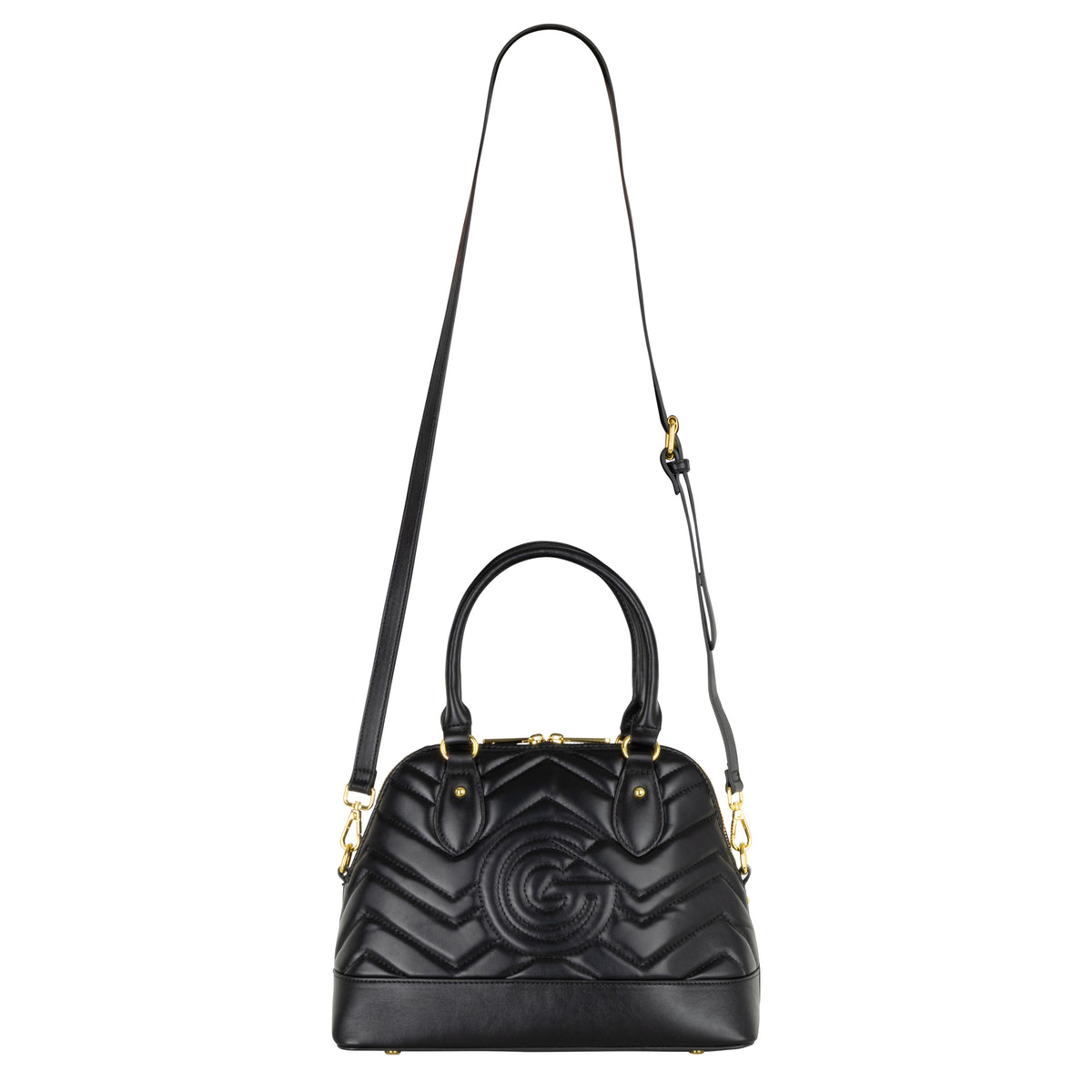 Women's Gabriella G Jackie Little Handle Bag Black
