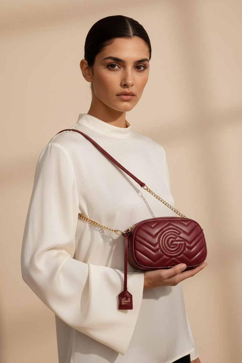 Women's Gabriella G Valencia Camera Bag Bordeaux