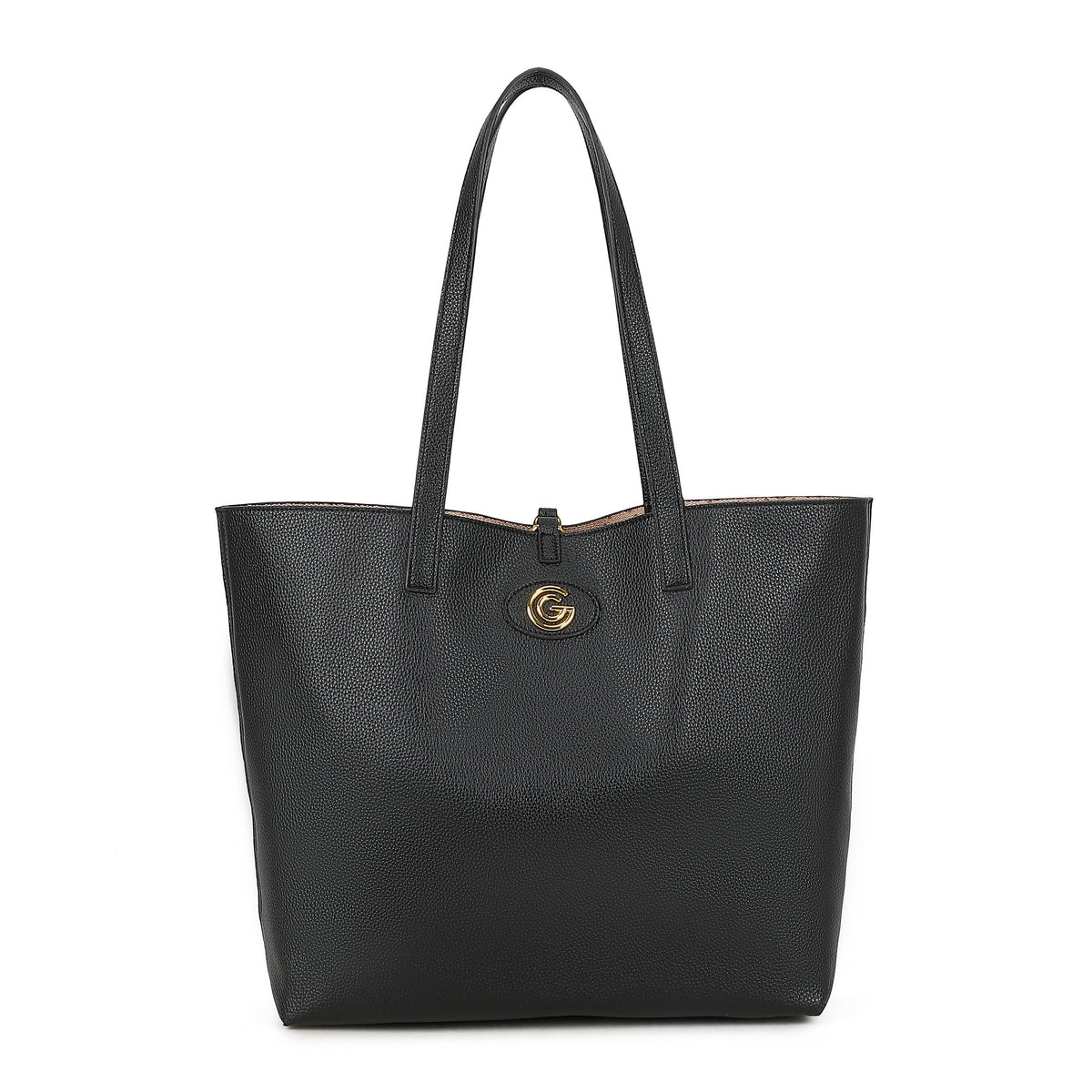 Women's Gabriella G Luana Reversible Shopping Bag Black
