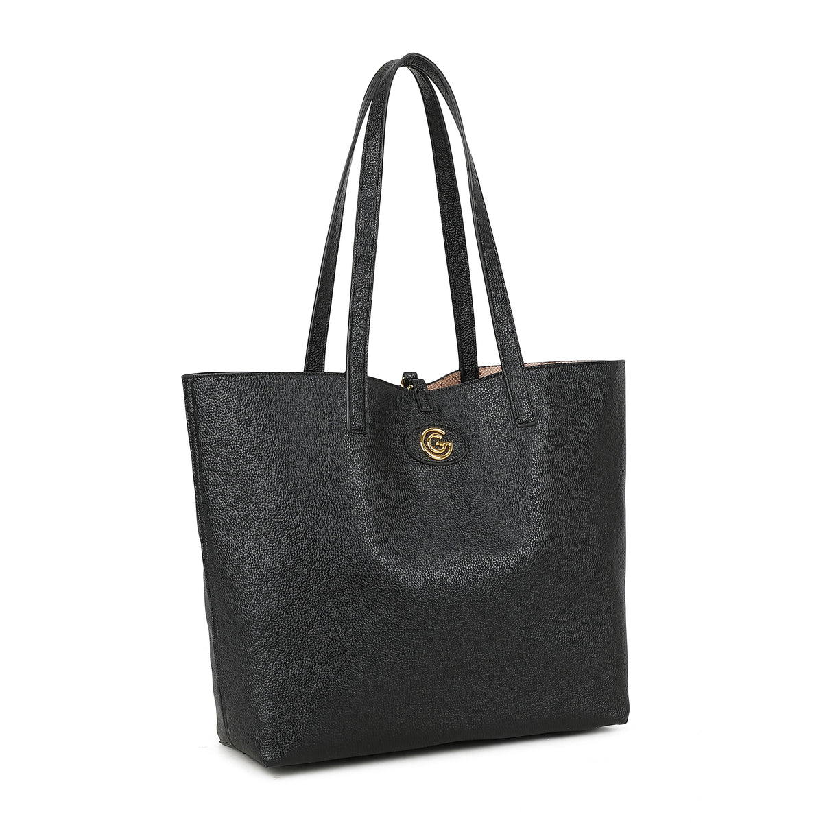 Women's Gabriella G Luana Reversible Shopping Bag Black