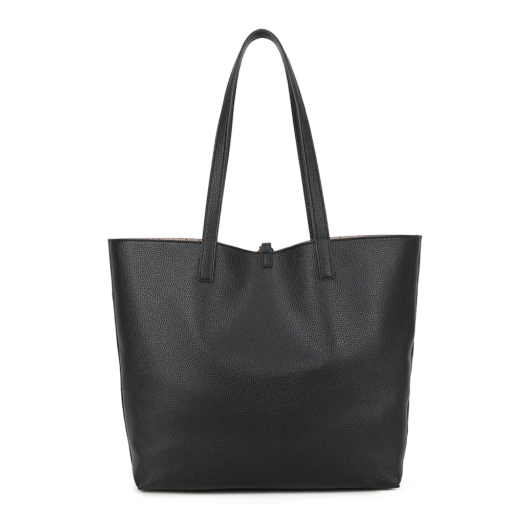 Women's Gabriella G Luana Reversible Shopping Bag Black