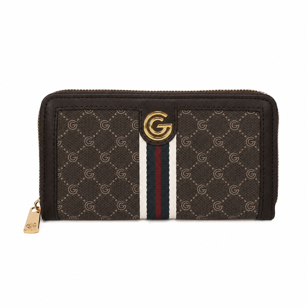 Women's Gabriella G Irina Zip Wallet Brown