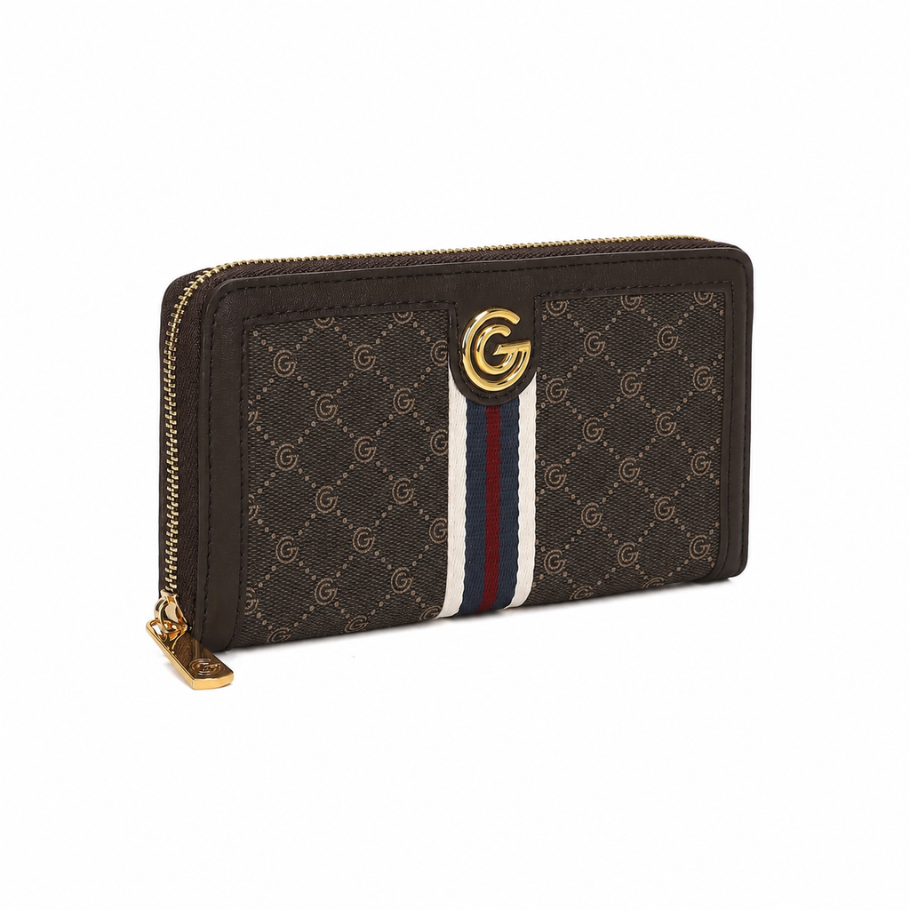 Women's Gabriella G Irina Zip Wallet Brown