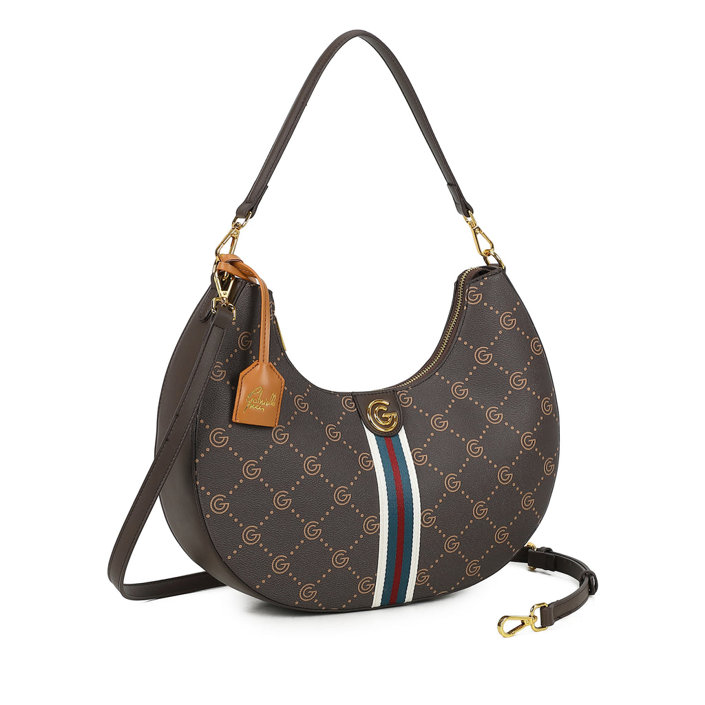 Women's Gabriella G Jennifer Hobo Bag Brown