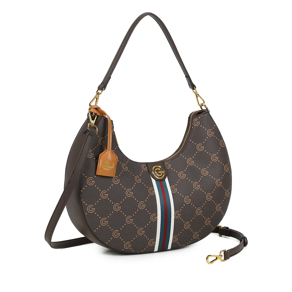 Women's Gabriella G Jennifer Hobo Bag Brown