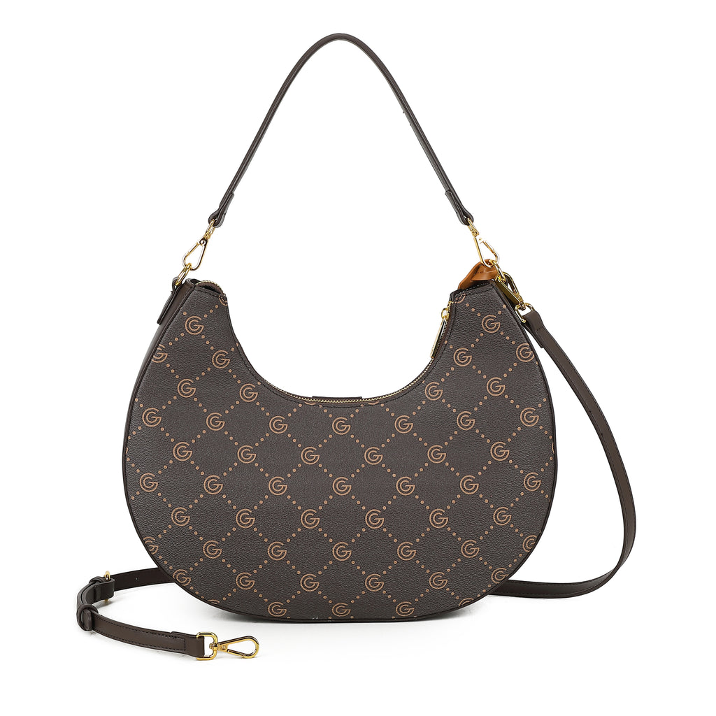Women's Gabriella G Jennifer Hobo Bag Brown