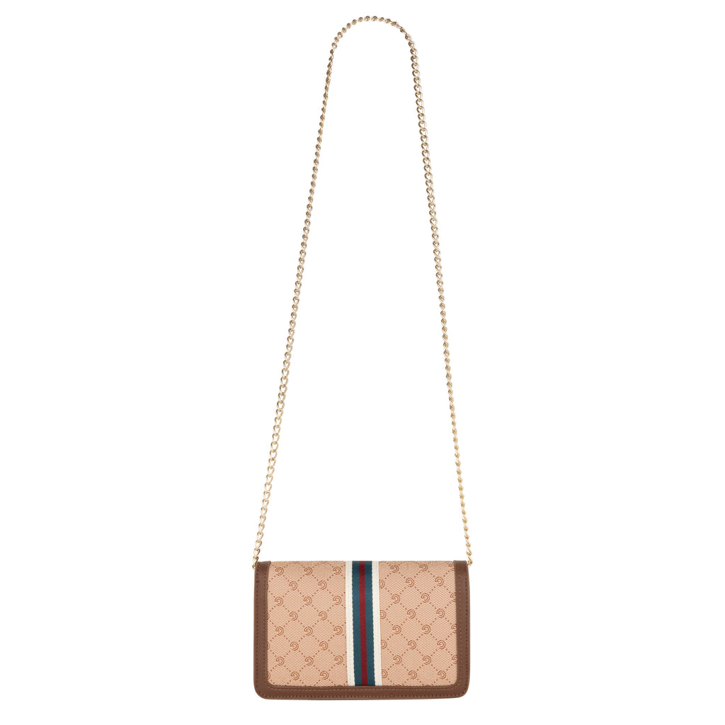 Women's Gabriella G Queen Wallet on Chain Cream