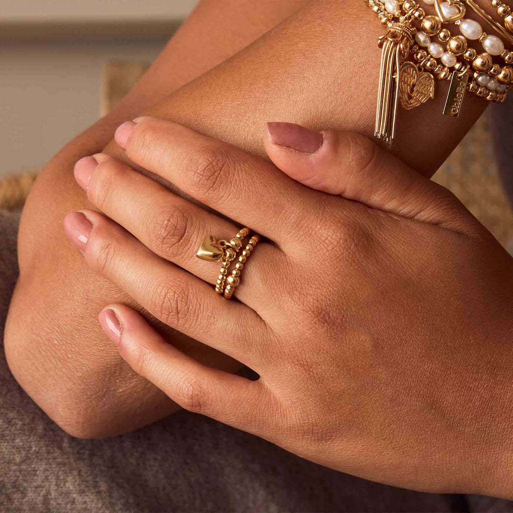 ChloBo Mini Puffed Heart Ring