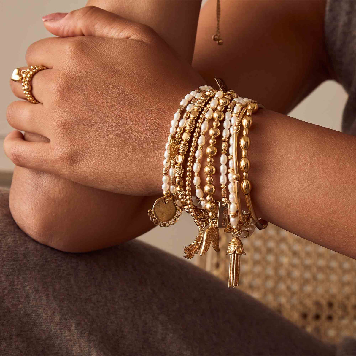 ChloBo Cute Heart in Feather Bracelet